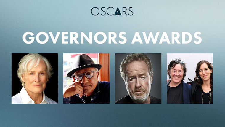 Glenn Close, Ridley Scott, et l'animateur Floyd Norman recevront des Oscars honorifiques lors de la 17e Cérémonie des Gouverneurs