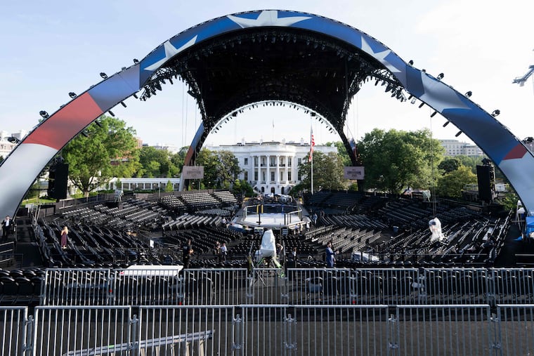 Will lightning or rain delay UFC Freedom 250 at the White House?